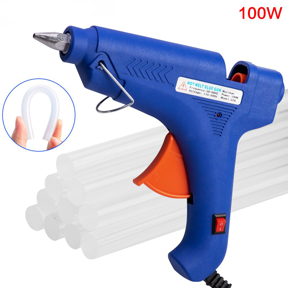 Pistola De Silicona Profesional 100w + Barras De Silicon