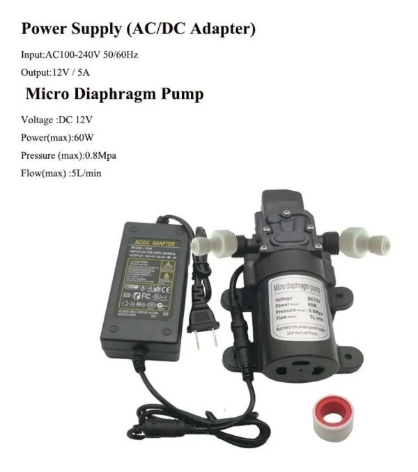 Kit Sistema De Nebulizacion Con Bomba 11 Boquilla Atomizador - jersimport