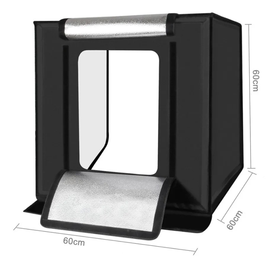 VBESTLIFE Caja de luz de estudio fotográfico, caja de luz LED portátil para  cámara fotográfica, tienda de campaña de fotografía profesional