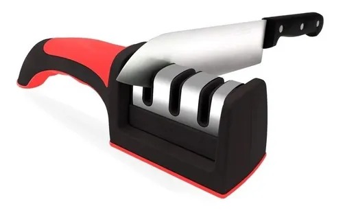 Allinside Afilador de cuchillos, 3 etapas manuales de chef, afilador de  cuchillos de chef para el hogar, cocina, herramienta de afilado de precisión