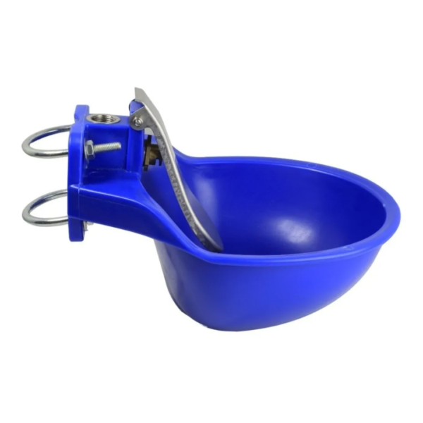 BEBEDERO AUTOMÁTICO PARA GANADO AZUL PLÁSTICO/ACERO INOXIDABLE ROSCA 1/2"